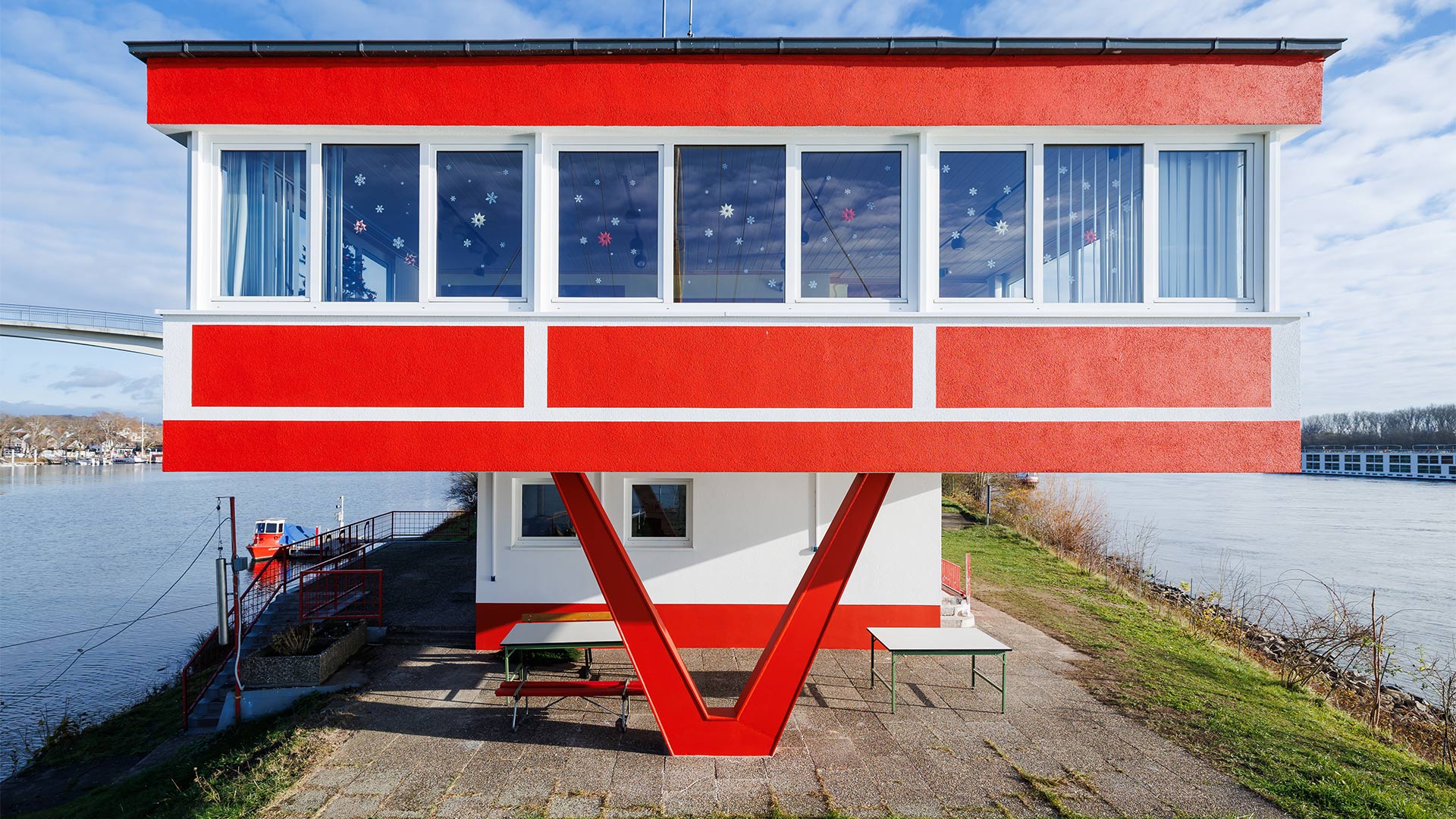 Architektur in rot